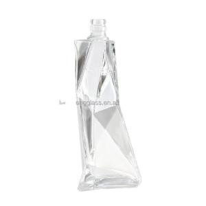 China 500ml 750ml 1Lit Clear Glass Bottle for Alcoholic Beverage Liquor Juice Whiskey Wine wholesale