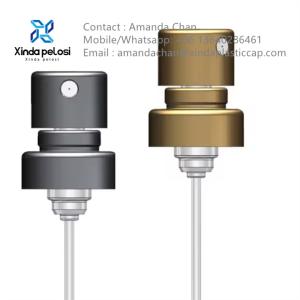 China Luxury perfume mist sprayer Gold Metal Aluminum Atomizer Fine Mist Sprayer Pump wholesale