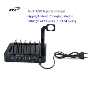 China Multi Device 6 Port 5.0v 8.8a Usb Charging Station Apple Android Ipad Iwatch Use wholesale