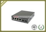 10/100/1000M Fiber Optic Media Converter With 2 SFP Fiber Port And 4 RJ-45 Ports