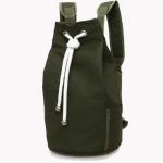 Large Capacity Canvas Drawstring Baseball Bucket Backpack
