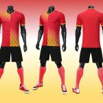 Quick Dry Plain Soccer Jerseys Lightweight Breathable OEM ODM Football Set