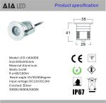 1W IP67 modern LED underground light&LED inground light/LED Buried lamp for