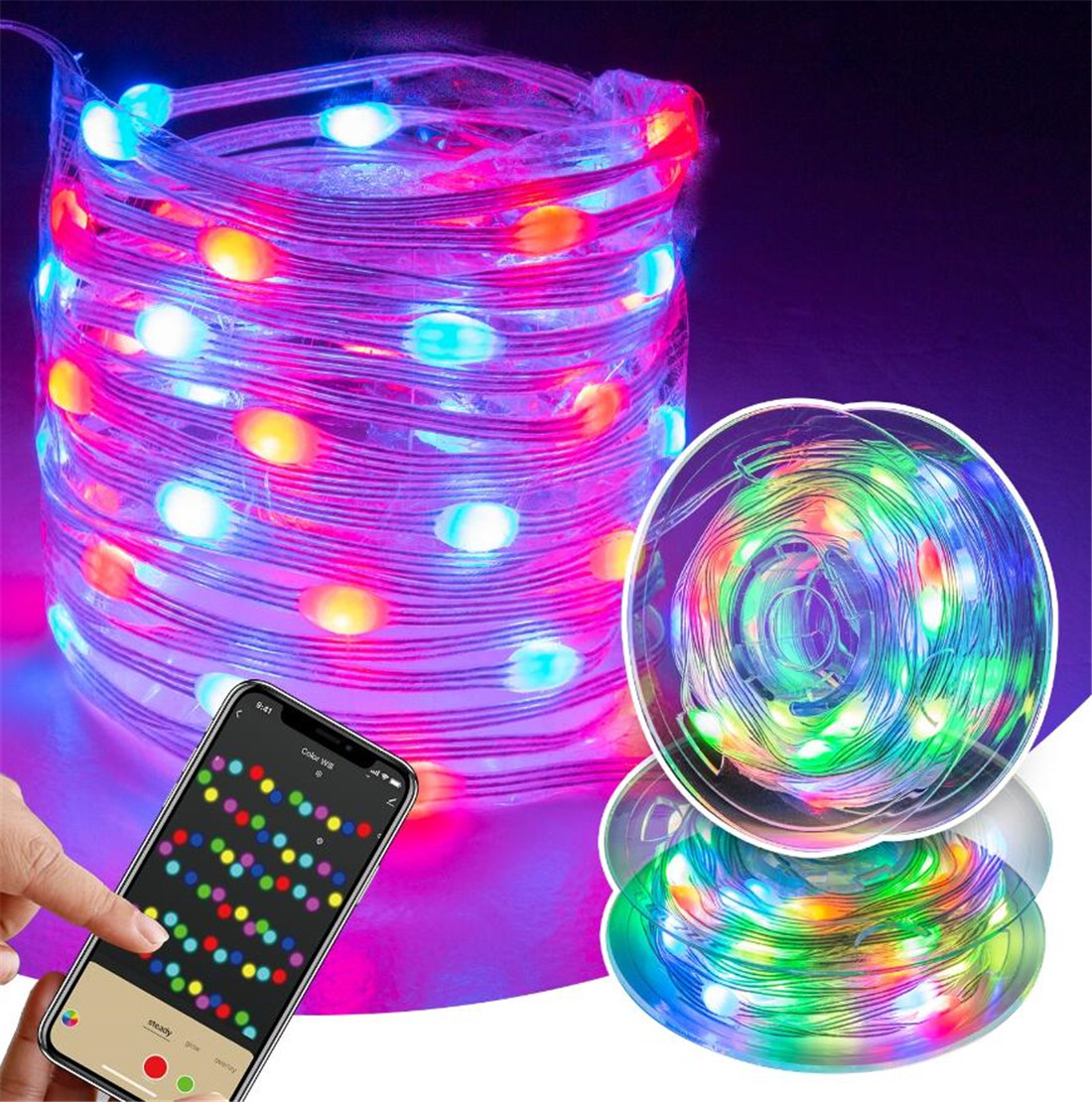 Voice Controlled 100L Super Bright Micro RGB Smart Light