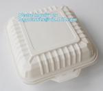 100% Biodegradable sugarcane pulp Lunch disposable Box bagasse food container