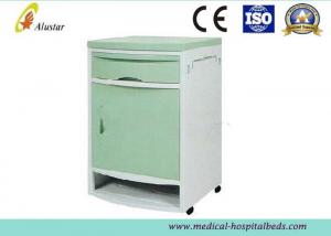 China Green ABS Hospital Type Bedside Table Medical Locker With Towel Stand ( ALS - CB107) on sale