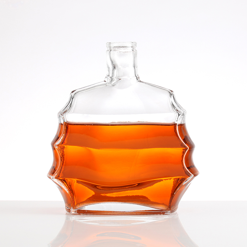 Liquor Wine Whisky Vodka Tequila Bottle with Aluminum Plastic PP Collar Material