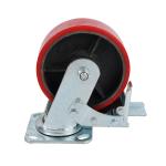 Vintage Scaffold 200mm Diameter Heavy Duty Swivel Castor Wheels with 600kg