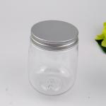 Aluminum Screw Cap 500ml PET Disposable Juice Bottles Transparent