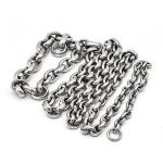 Silver Stainless Steel Link Chain Corrosion Resistance Rust Resistance