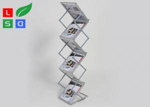 China 210x297mm A4 Foldable Brochure Stand Freestanding Brochure Holder wholesale