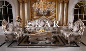China Baroque Majlis sofa Luxury Fabric Silk Curved Living Room Furniture European Style Classic Sofa Set on sale