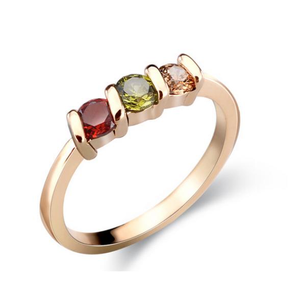 18K gold plated fine zircon ring, hot models