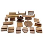 Natural Bamboo Desktop Tablet Wooden Cell Phone Stand Wooden Card Calendar