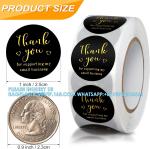 Thank You Round Stickers For Supporting My Small Business Adhesive Labels, 3