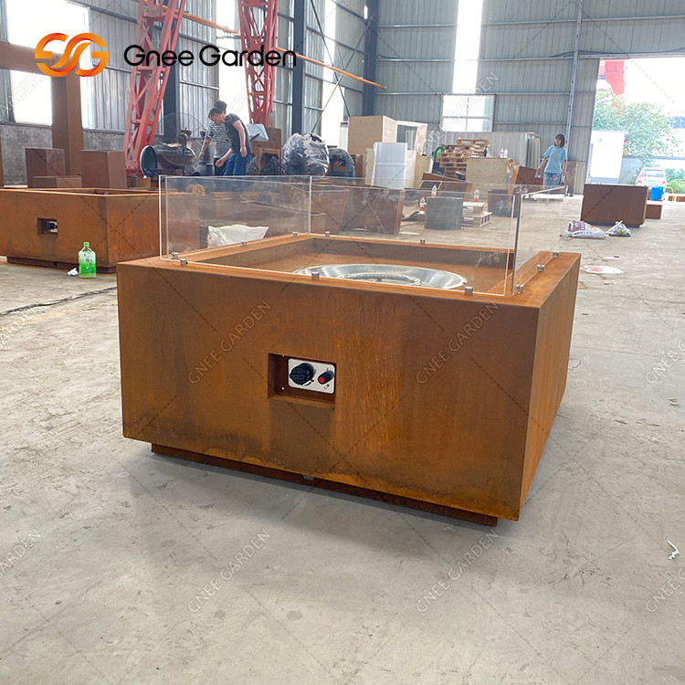 Table Top Steel Fire Pits Outdoor Patio Heater Corten Steel Firepit