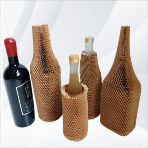 China Craft Kraft Honeycomb Wrapping Paper Mesh Set Cosmetic Glass Bottle Packing Shockproof on sale