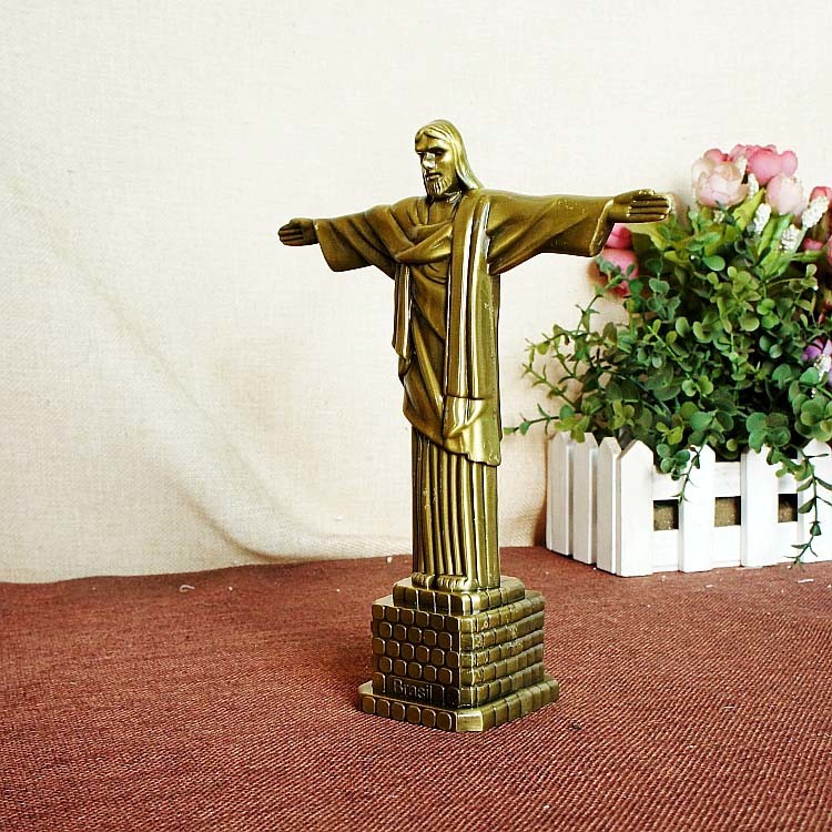 Cast Iron Religion Designed Home Ornaments Decorative Metal Sculpture Statues