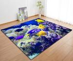 Non Skid 3D Printed Rugs 100*120cm Living Spaces Area Rugs