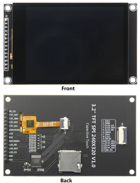 YBC032EGS-Q2 3.2-inch IPS SPI Display LCD Module with 240×320 Resolution and Capacitive Touch Screen