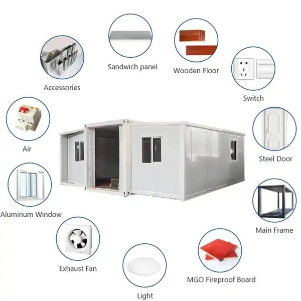 Grande vandalproof expandable prefab house fitting