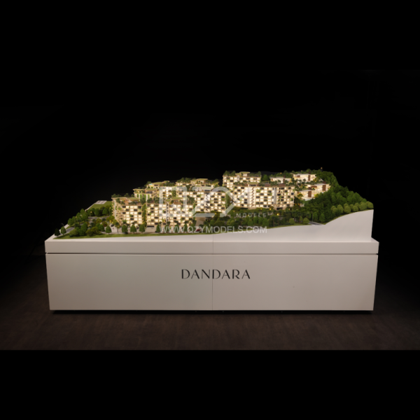 1:100 Scale DANDARA Mountain Eco-Residential Architectural Scale Model with Full Lighting