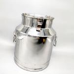 SUS201 20L Stainless Steel Milk Can 0.8mm Thickness Steel Buckets With Lid