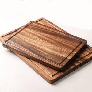 China Kitchen 15mm Walnut Wood Cutting Board Easy Clean Surface Non Slip on sale