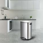 Anti Smudge Soft Step Stainless Steel 13 Gallon Trash Can