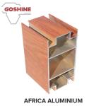 China Top manufacturer wood grain aluminum profile for kitchen cabinet door