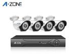 2MP 4 Channel IP CCTV Camera Kits , Metal Bullet Hd Ip Nvr Security System