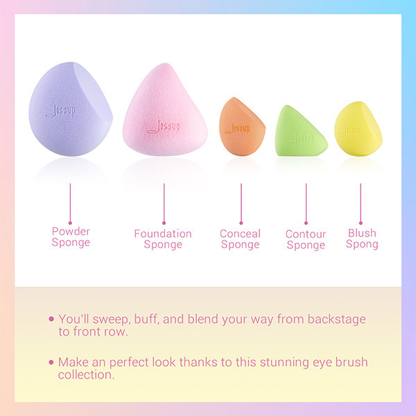 Fantasy Synthetic Hair Jessup Makeup Brushes Set With PU Bag