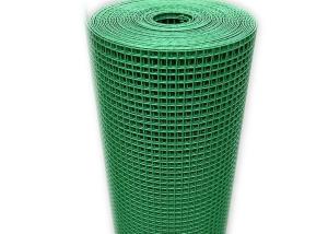 China 0.5mm Light Green Coated Welded Steel Wire Mesh Hole Size 6x6mm For Garden wholesale