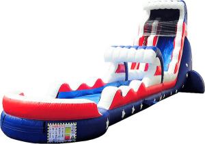 China Outdoor Activities Kids Inflatable Water Slide Silk Printing Waterproof wholesale