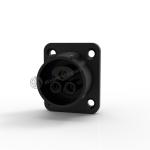 Female Powercon IP65 Waterproof 3 Core Connector Plastic Black