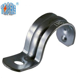 China 1 Inch Emt Mini Conduit Strap Zinc Plated Steel wholesale