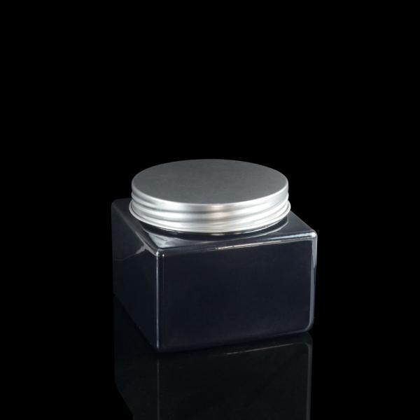 Electroplating 100ml 500ml PET Jar Packaging PET Square Jars Deodorant Empty Containers