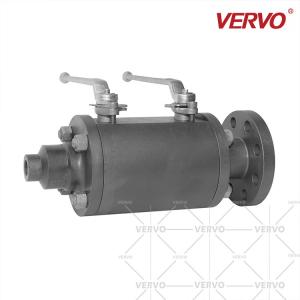China DN50 DBB Forging Carbon Steel Ball Valve High Pressure Double Block Double Bleed Ball Valve DBB Double Ball Valve 2&quot; wholesale
