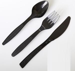 China Disposable Plastic Knife Fork Spoon Fruit Fork Birthday Cake Fork Plastic Cutlery Sets wholesale