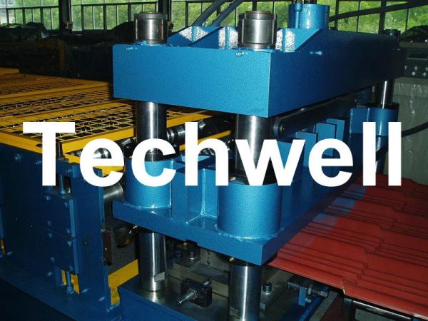 Wave / Metal Tile Roll Forming Machine For Color Steel Metal Tile , Steel