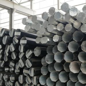 China Dominican Power Transmission Line Galvanized Polygonal Steel Pole wholesale