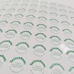 Blank Printed Anti Counterfeit Labels Adhesive Eggshell Sticker Paper