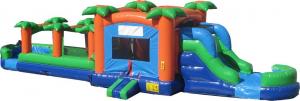 China inflatable kdis obstacle course with bouncer and slide wholesale