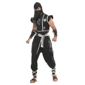 China Jackets Coats Children's Black Ninja Cosplay Jumpsuit for Halloween Performance wholesale