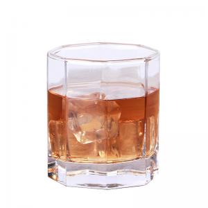 China Premium Scotch Crystal Wine Glasses Rock Style For Cocktails 300ml Capacity wholesale