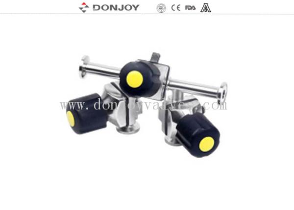 Stainless steel 316L Multiport Phamacy Sanitary Diaphragm Valves with hand wheel
