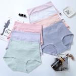 High Cut Women Cotton Panties Plain Dyed Multi Color Seamless