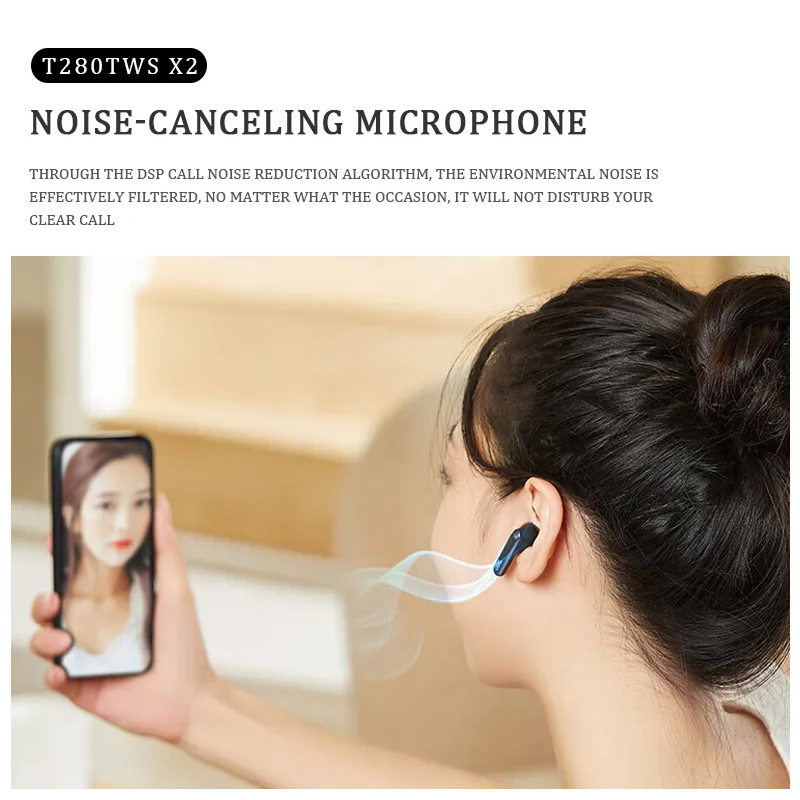 J-B-L 80TWS 5.3 Noise Reduction Wireless In-Ear Headphones for Gaming and Sports