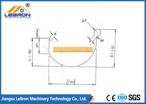China Q235 T18mm Half Round Gutter Roll Forming Machine Multiple Raises Buildings Use wholesale
