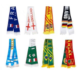 China 100% Polyester National Soccer Scarf Custom Apparel Accessories wholesale